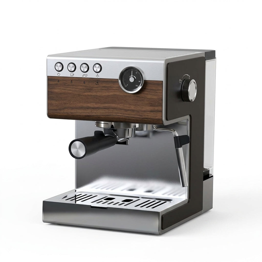 15-Bar Italian Pump Espresso Machine – 950W Touch Screen Coffee Maker with Temperature Dial & Overheat Protection