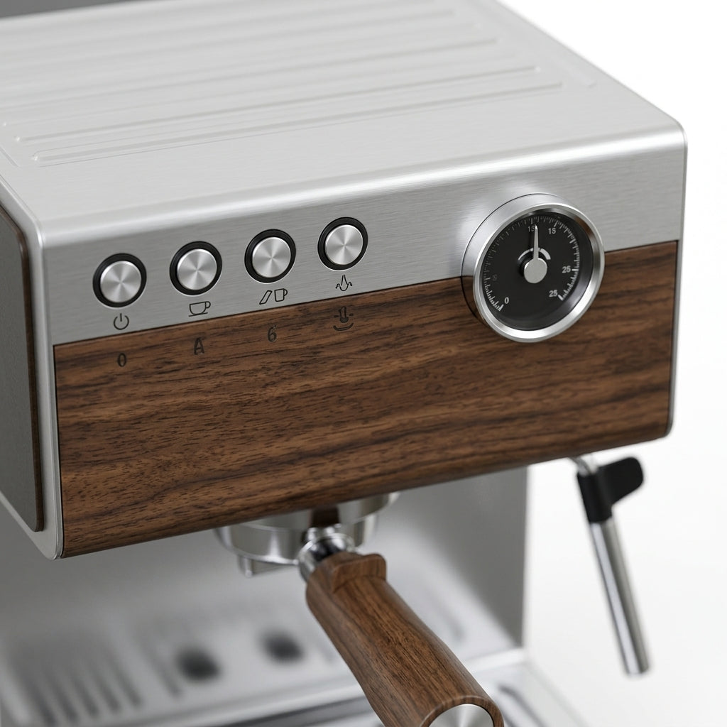 15-Bar Italian Pump Espresso Machine – 950W Touch Screen Coffee Maker with Temperature Dial & Overheat Protection